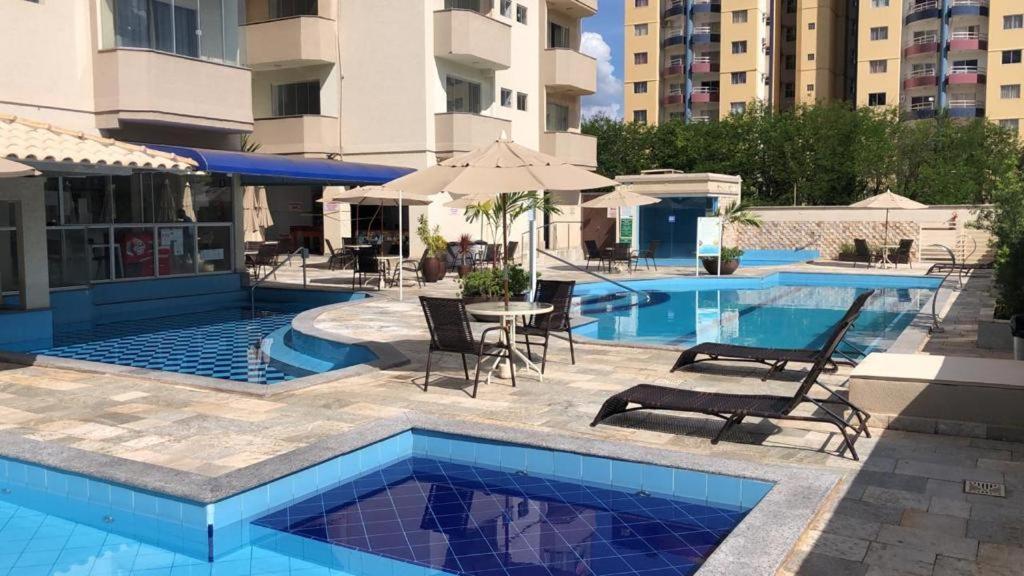 Flat 208 Mont Blanc Apartment Caldas Novas Bagian luar foto